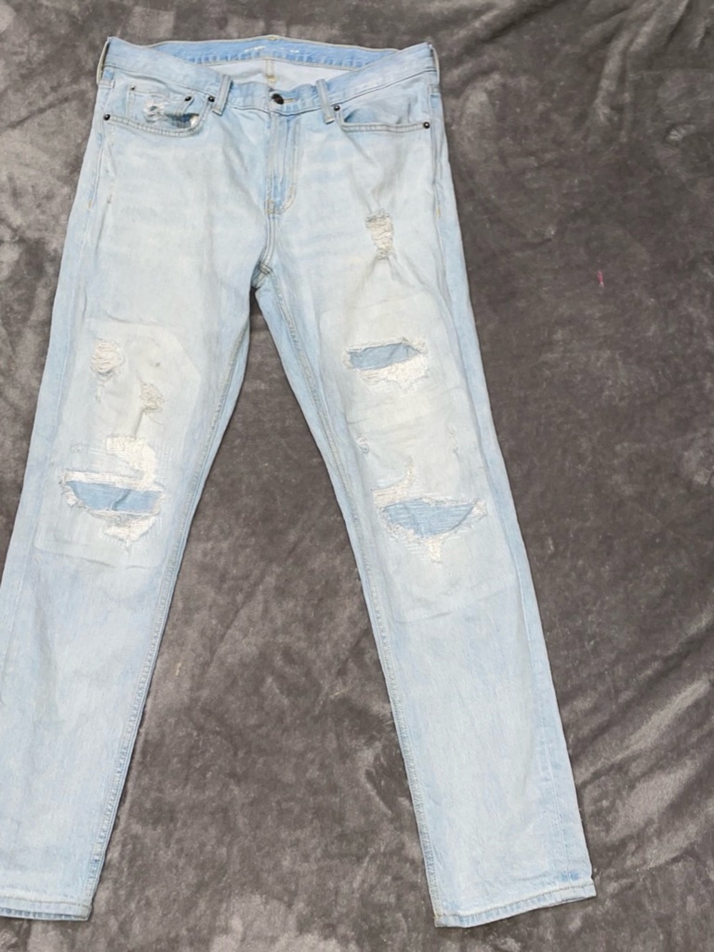 Old Navy Light Blue Skinny Ripped Jeans